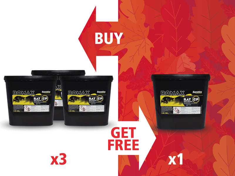 Buy 3 Romax Rat CP Tubs Get 1 Free Buy 3 Romax Rat CP Tubs Get 1 Free