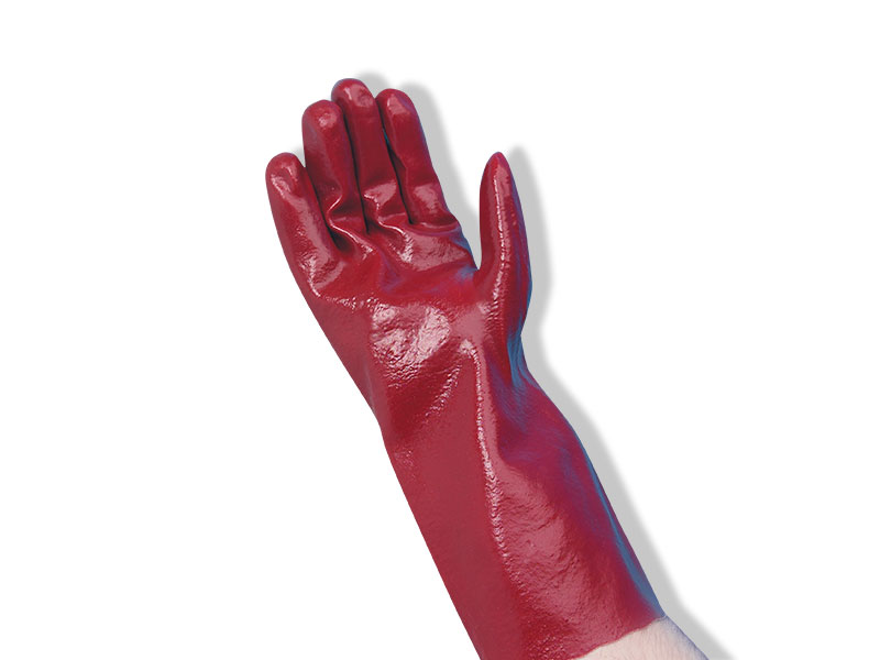 Red PVC Gauntlet