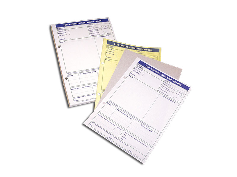 Treatment Report Pads